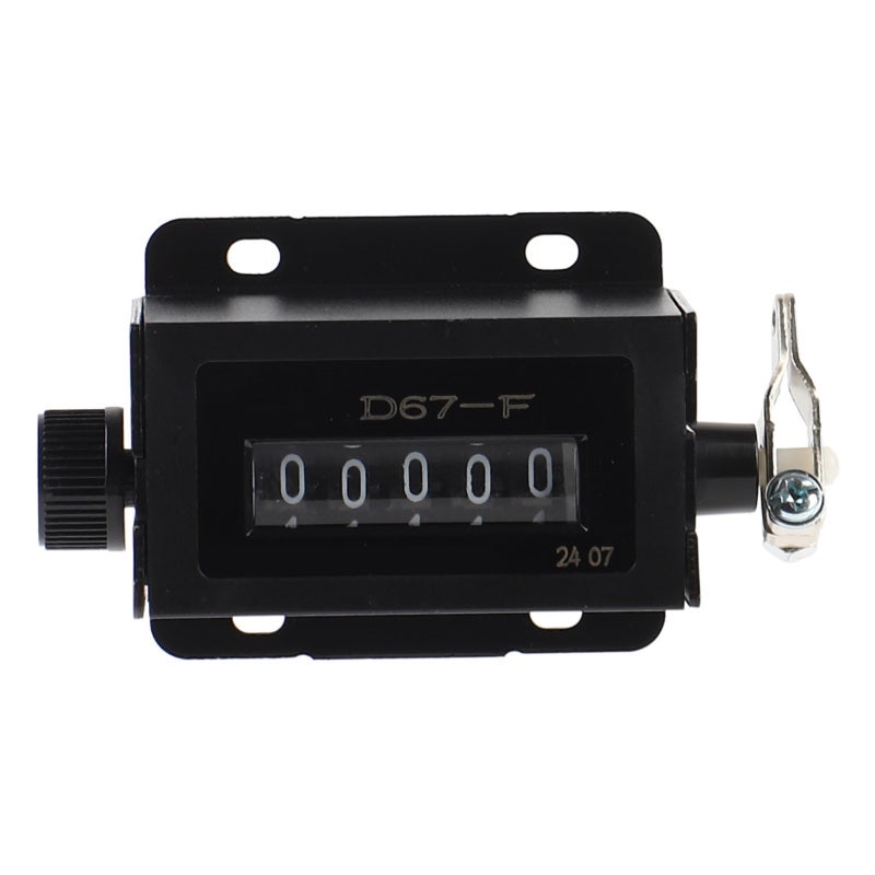 Baile 5 Digit Mechanical Counter: Sturdy Metal Construction, Resettable Pull Counter - Accurate Clear Digital Display, Manual Stroke Clicker for Textile Machinery, Printing, Conveyor Systems - Image 2
