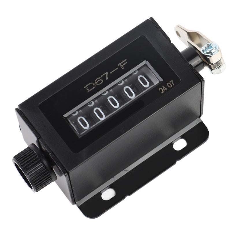 Baile 5 Digit Mechanical Counter: Sturdy Metal Construction, Resettable Pull Counter - Accurate Clear Digital Display, Manual Stroke Clicker for Textile Machinery, Printing, Conveyor Systems - Image 3