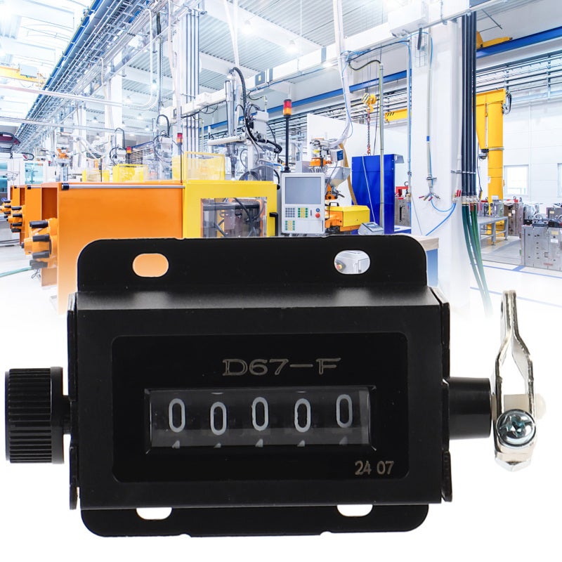 Baile 5 Digit Mechanical Counter: Sturdy Metal Construction, Resettable Pull Counter - Accurate Clear Digital Display, Manual Stroke Clicker for Textile Machinery, Printing, Conveyor Systems - Image 5