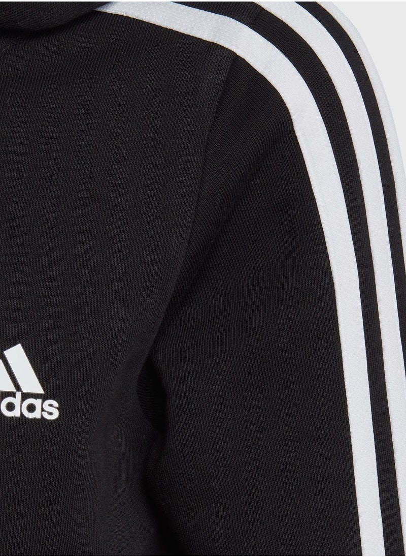 Adidas - Kids 3 Stripe Essential Hoodie - Image 1