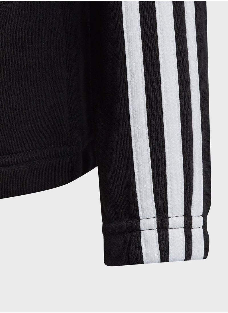 Adidas - Kids 3 Stripe Essential Hoodie - Image 1