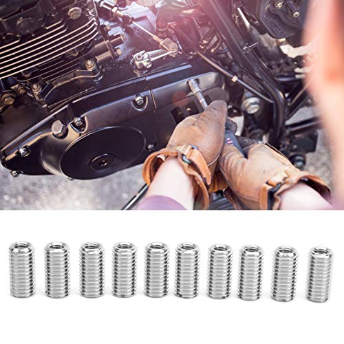 POCREATION 10 pcs Thread Conversion Inserts KitM10x1.5 to M6x1.0 Reducing Fastener, Thread Repair Insert for Damaged Threads, Metric Thread Adapter, Thread Restoration Tool - Image 2
