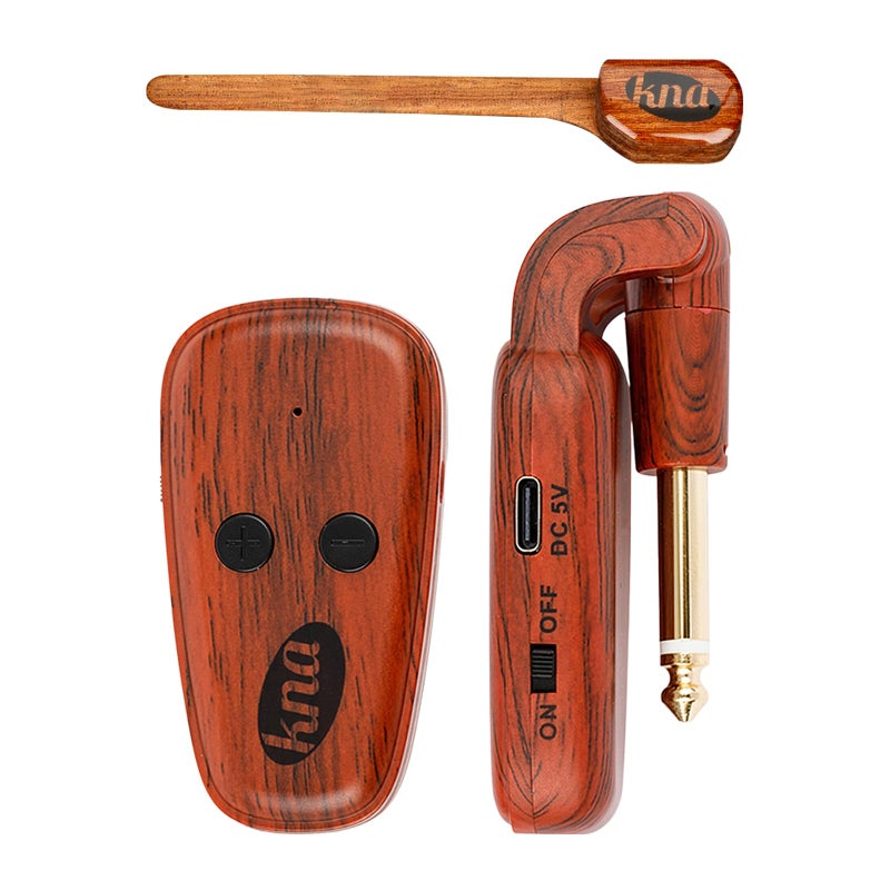 KNA SG-Wi Wireless Piezo Pickup for Steel String Acoustic Guitar, Volume Control, 100 feet / 30 meters Range, Ultra-Low Latency, Easy Installation, Pro Sound for Live Performance and Recording - Image 1