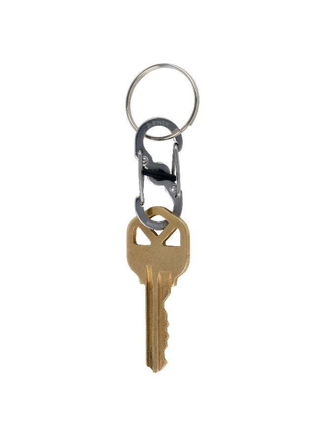 Nite Ize SBiner MicroLock Locking Key Holder StainlessSteel 2Pack - Image 4