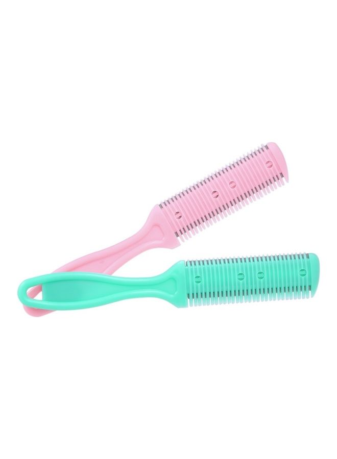 NIBEMINENT 2-Piece Hair Razor Comb Scissor Multicolour 17.5x2.8cm - Image 2