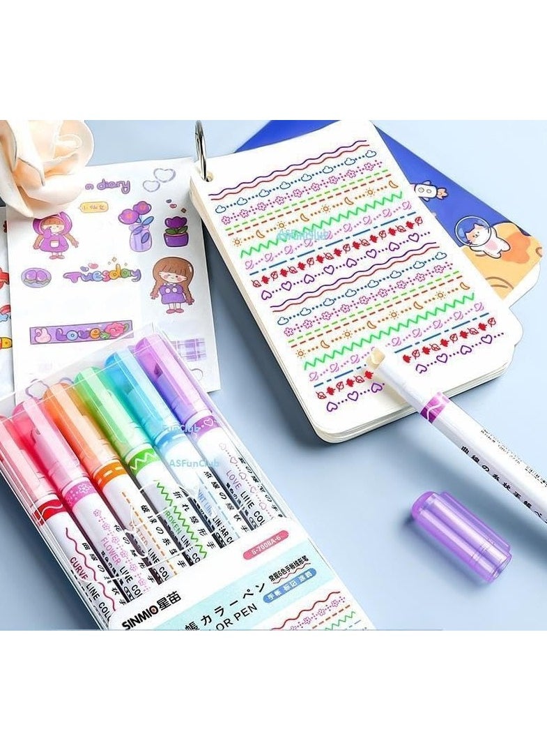 Plan A - Colored Highlighters Set for Adults and Kids, Perfect for Drawing, Sketching and Diary Decoration, Ergonomic Barrel Design, Bright Colors, Suitable for School, Office, Creative Use - Image 1
