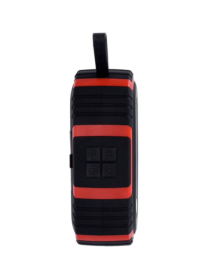 GEEPAS Rechargeable Bluetooth Speaker with TWS Connection/Bluetooth /Hand-Free Calling/USB/TF/AUX-IN/Radio Black/red - Image 2