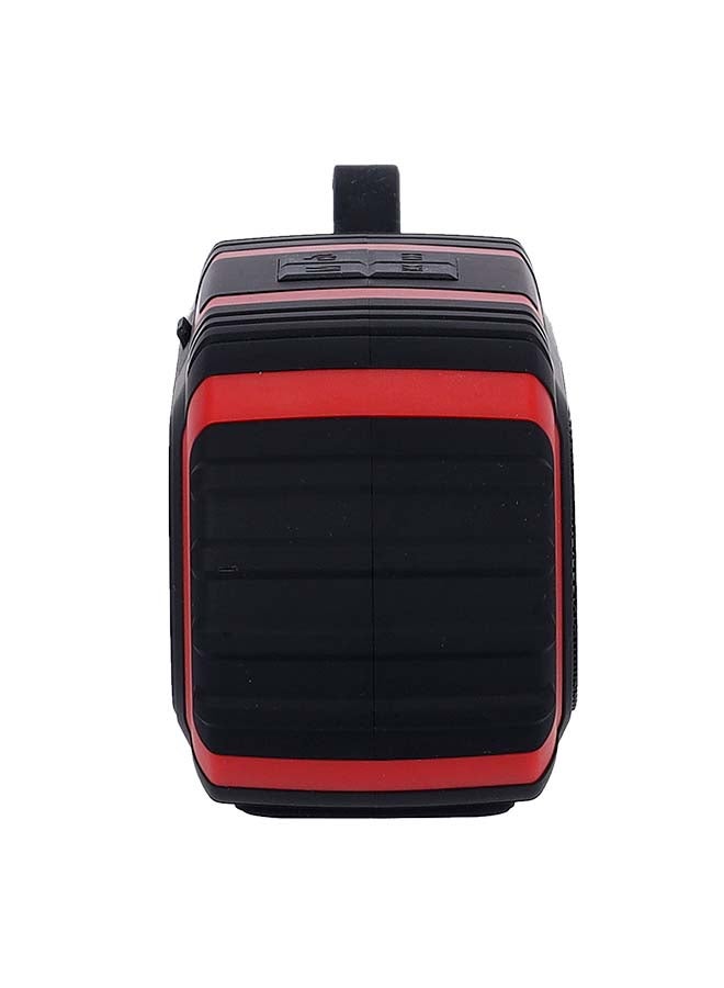 GEEPAS Rechargeable Bluetooth Speaker with TWS Connection/Bluetooth /Hand-Free Calling/USB/TF/AUX-IN/Radio Black/red - Image 4