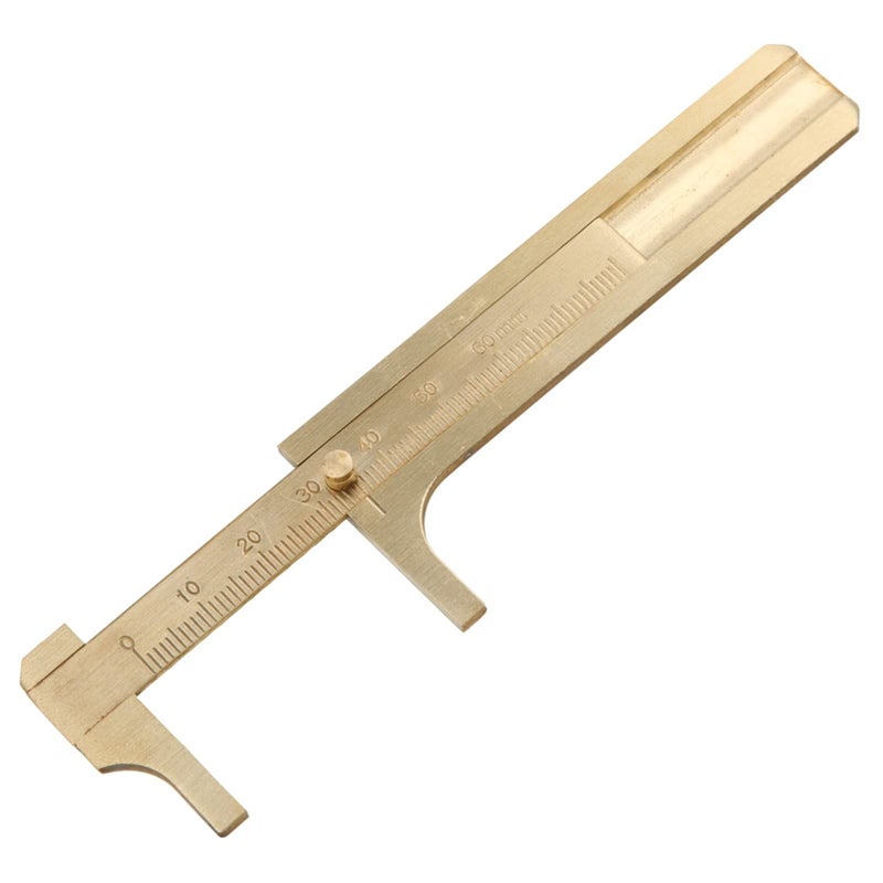 Brass Vernier Caliper Single Scale Length 12cm Ultra Accurate Non Magnetic Smooth Sliding Tool - Image 4