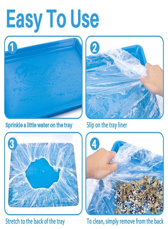 RAINFLOW Clear Plastic Disposable Cage Liner - 20PCS Rabbit Litter Box Liners Waterproof Elastic-Edged Universal Small Animal Cage Liner Bag for Bunny Bird Hamster Hedgehog Guinea Pig (19.6x27.5inch) - Image 5
