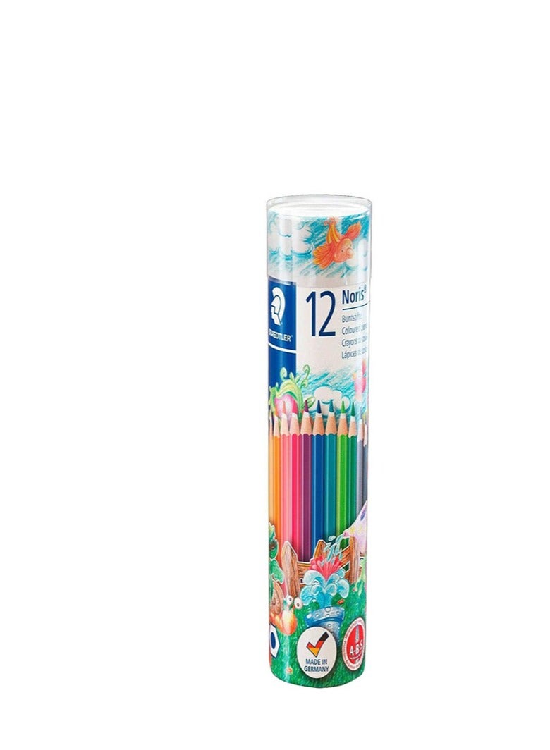 شتدلر مجموعة أقلام رصاص ملونة مكونة من 12 قطعة متعدد الألوان - Image 1