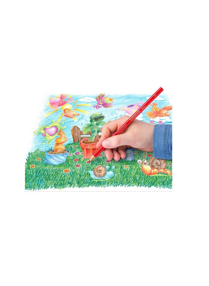 شتدلر مجموعة أقلام رصاص ملونة مكونة من 12 قطعة متعدد الألوان - Image 2