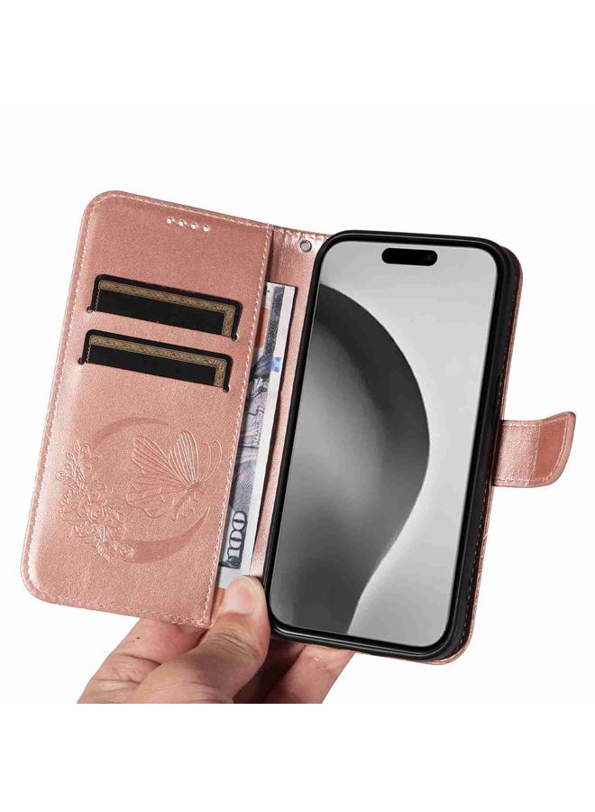 S-TOP Case For iPhone 16 Pro Max Swallowtail Butterfly Embossed Leather Phone Case - Image 5