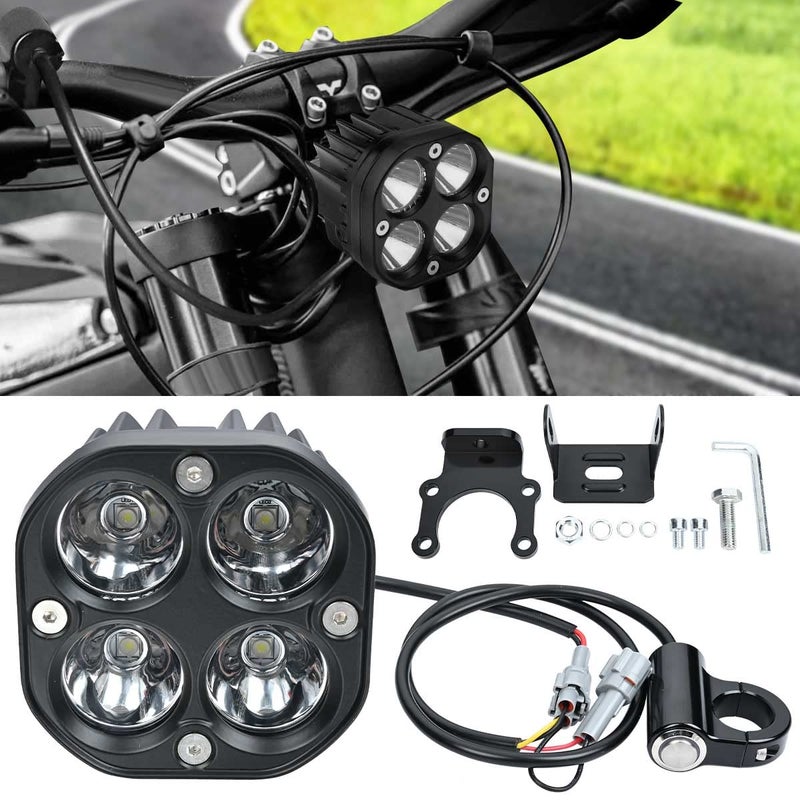 BILLFARO Upgraded Headlight Kit for Sur Ron Segway X260White 60006500K SpotFlood Light Pods Combo Kit Motorcycle Lights Bars Bright Front Lamp AccessoriesPlug N Play Oval Lamp