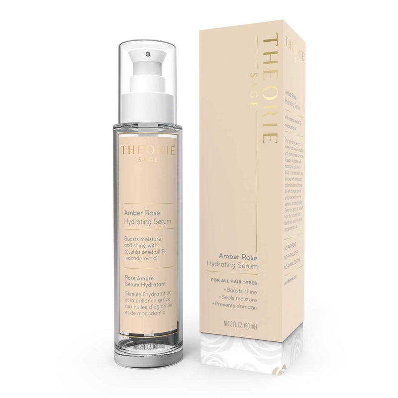 Theorie Amber Rose Hydrating Hair Serum - Boosts Moisture and Shine - Irresistible Scent of Rose, Jasmine & Amber - Suited for All Hair Types, Spray Bottle - 60mL - Image 2
