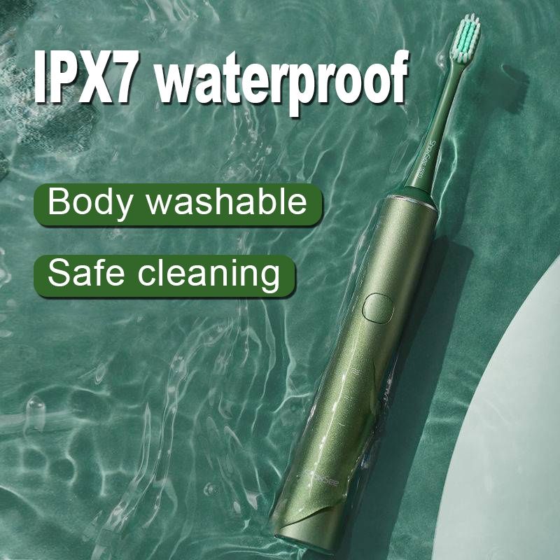 Showsee D1 Electric Toothbrush, Ultrasonic Vibration, Wireless Charging, Ipx7 Waterproof, Portable Oral Hygiene, White - Image 2