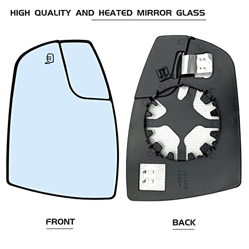 SKARUMMER Driver Left Side Heated Mirror Glass Replacement for 2013 2014 2015 2016 Ford Escape, 2013-2018 Ford C-Max Mirrors - Side View Heated Convex Mirror Glass with Rear Holder CJ5Z17K707F - Image 2