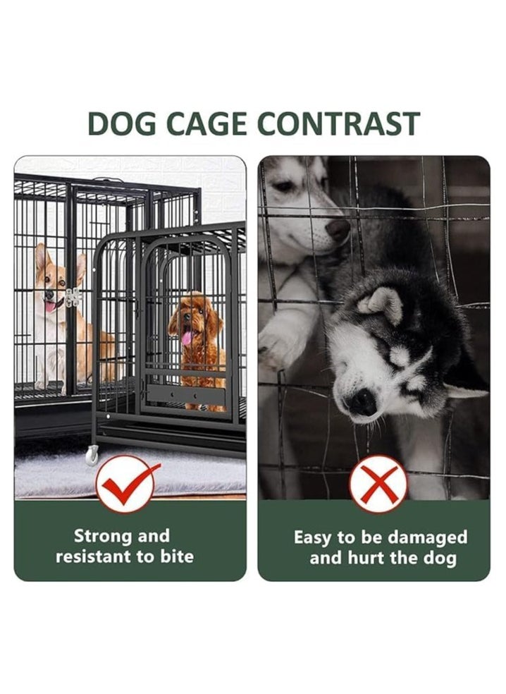 TRADE BAY - Dog Cage Foldable 43inches Large Size 110X72X96cm - Image 1