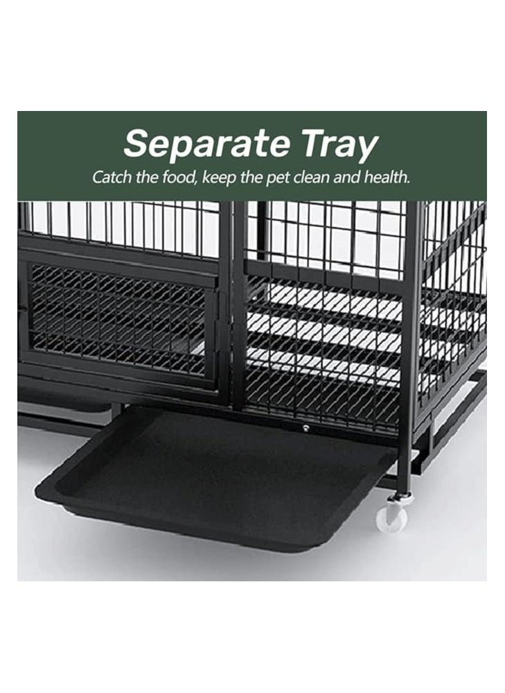 TRADE BAY - Dog Cage Foldable 43inches Large Size 110X72X96cm - Image 1