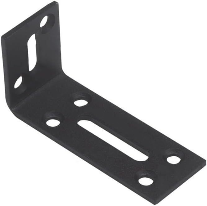 Heavy Duty 40x80mm Stainless Steel Corner Brackets Adjustable Mounting Plates for Shelves Cabinet Furniture - Image 1