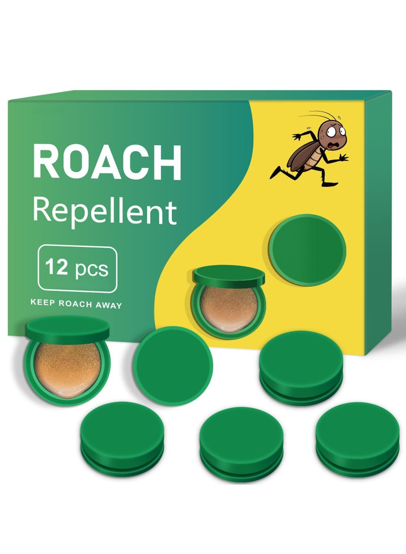 CMGTYYD. محطات طُعم الصراصير، طارد طبيعي للصراصير، طارد طبيعي للصراصير، مصائد صراصير للاستخدام الداخلي والخارجي، طارد للصراصير في الأماكن المغلقة للصراصير الصغيرة والكبيرة، غير سامة، حماية طويلة الأمد (12 قطعة) - Image 1