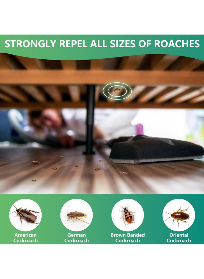 CMGTYYD. محطات طُعم الصراصير، طارد طبيعي للصراصير، طارد طبيعي للصراصير، مصائد صراصير للاستخدام الداخلي والخارجي، طارد للصراصير في الأماكن المغلقة للصراصير الصغيرة والكبيرة، غير سامة، حماية طويلة الأمد (12 قطعة) - Image 2
