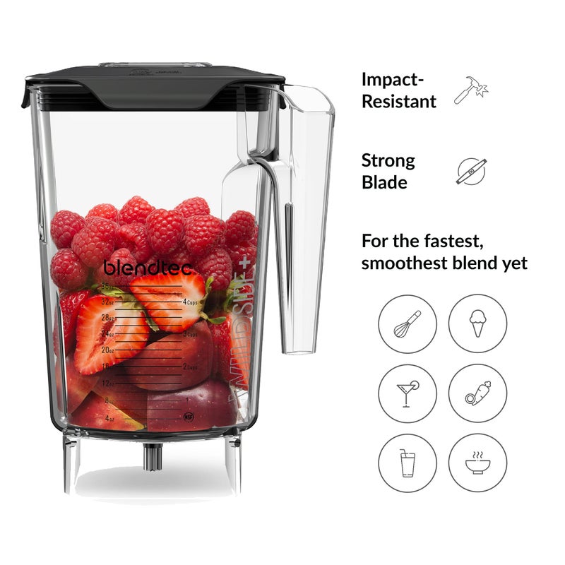 Blendtec Blendtec 90 oz WildSide+ Jar - Replacement Kitchen Blender Jar - Compatible with All Blendtec Blenders - 36 oz Blending Capacity - Clear  - Image 5