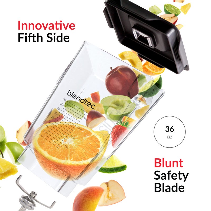 Blendtec Blendtec 90 oz WildSide+ Jar - Replacement Kitchen Blender Jar - Compatible with All Blendtec Blenders - 36 oz Blending Capacity - Clear  - Image 4