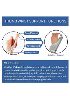 Y&D Thumb Support Brace with 2 Pieces Finger Splint and Wrist Stabilizer for BlackBerry Trigger Arthritis, Tendonitis, Sprained Carpal Tunnel Supporting  - Image 3