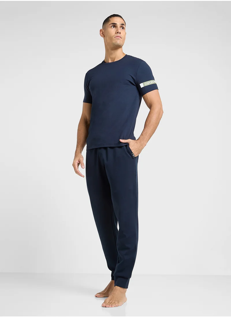 EMPORIO ARMANI Drawstring Cuffed Sweatpants