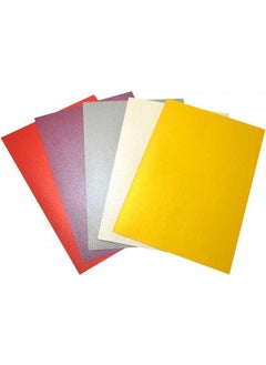 Lino Pearlescent Cardboard 230Gr.20X30Cm 10Lu 5R. Pd-012J 