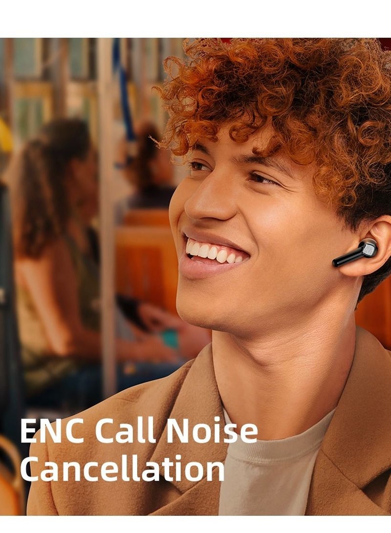 Mibro سماعة رأس لاسلكية بلوتوث مقاومة للماء IPX5، لون أسود - Image 5