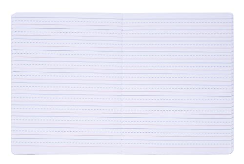 Mintra Office Mintra Primary Composition Notebook, 4 Pack, Assorted Colors 80 Sheets, 7.5in x 9.75in, Full Sheet, Ruled with Drawing Area, Flexible Hardcover Journal, Grade K-2, School & Home Use - Image 5