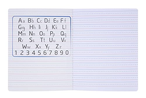 Mintra Office Mintra Primary Composition Notebook, 4 Pack, Assorted Colors 80 Sheets, 7.5in x 9.75in, Full Sheet, Ruled with Drawing Area, Flexible Hardcover Journal, Grade K-2, School & Home Use - Image 4