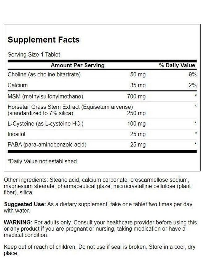 Swanson Hair Skin & Nails 60 Tabs - Image 2