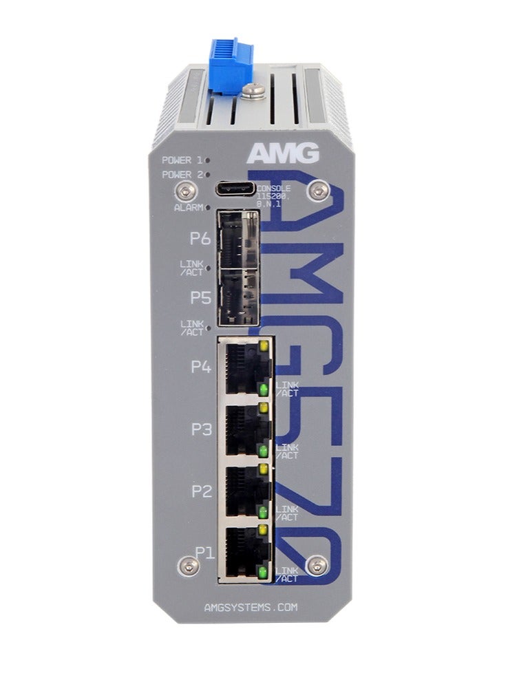 اي ام جي AMG570-4G-2S SERIES 6 PORT INDUSTRIAL GRADE MANAGED LAYER 2+ SWITCHES