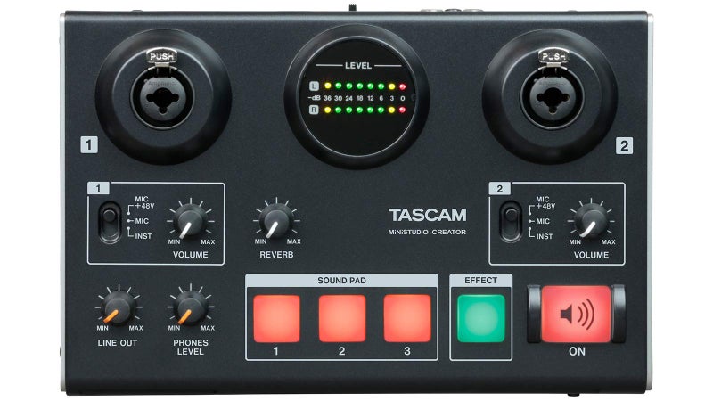 Tascam US-42B MiNiSTUDIO Creator USB Audio Interface (US42B), for Podcasting, Control Software, EZ Mode - Image 5