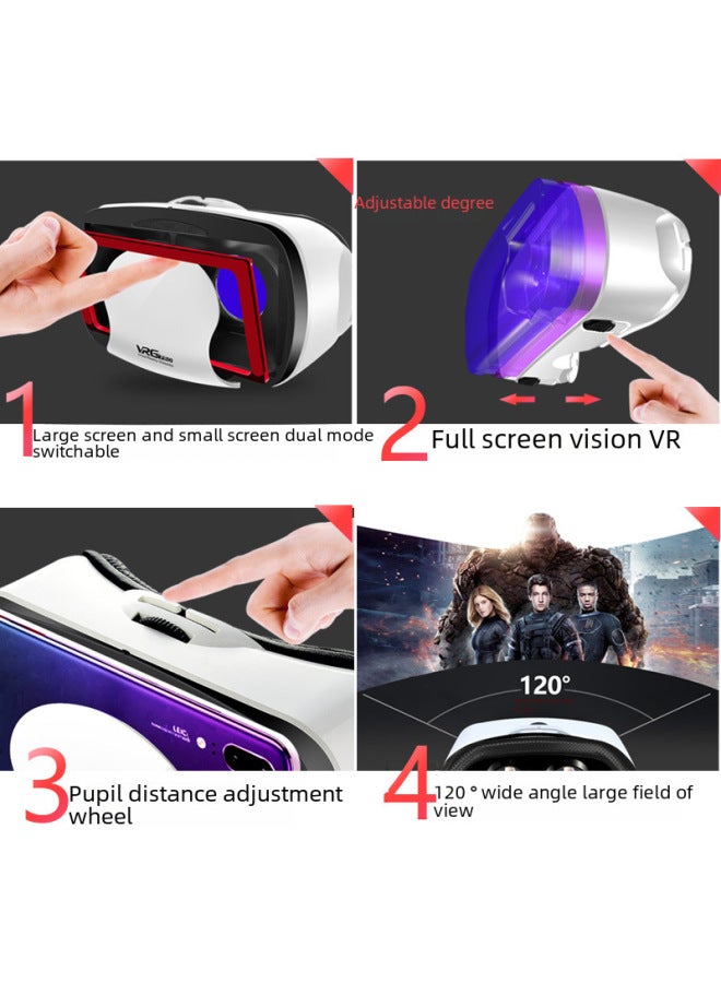VRG Classic White Glasses Mobile Phone Dedicated 3d Cinema Glasses Gift A Generation Of Glasses - Image 4