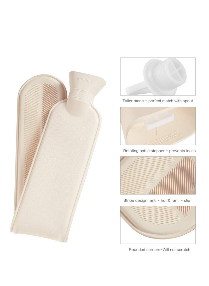 SYOSI Hot Water Bottle with Knitted Cover,2L Bag for and Cold Compress, Party Wedding, DIY Crafts (About 420pcs Spiral Shape)  - Image 5