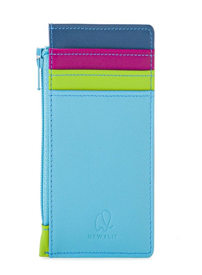 Mywalit Multi-Color Leather Credit Card Holder & Coins Purse | 4 Cards & ID Slot - Image 1