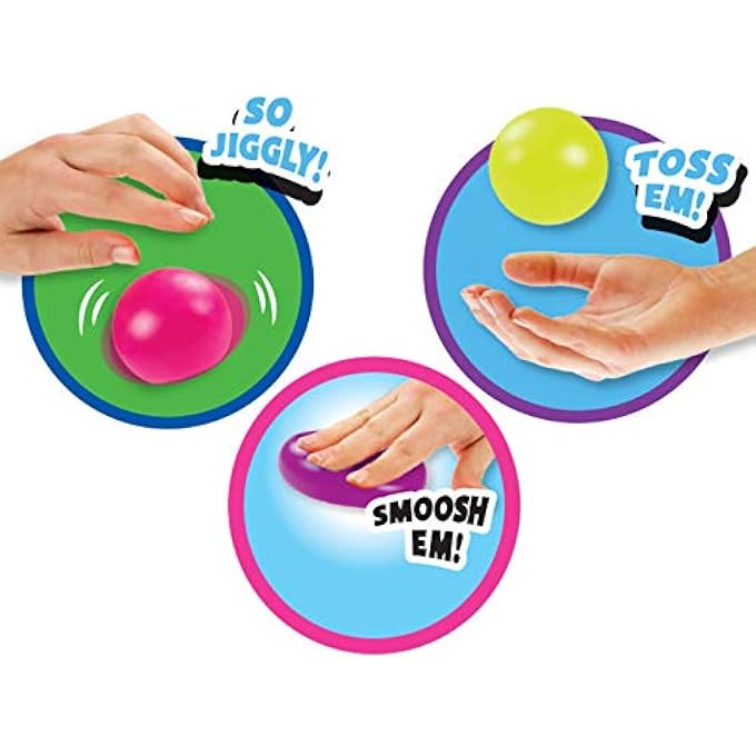 Ja-Ru Mini Stretchy Balls 6 Units Assorted in 2 Packs Squish Attack | Stress Balls Anxiety Relief Squishy Toys for Kids and Adults. Hand Therapy & Sensory Fidget Ball. Plus 1 Bouncy Ball | 5565-2p - Image 3