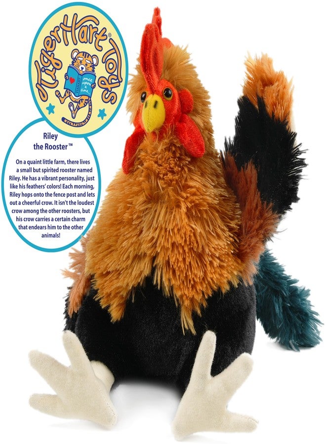 TigerHart Riley The Rooster - 8 Inch Chicken Stuffed Animal Plush - Image 2