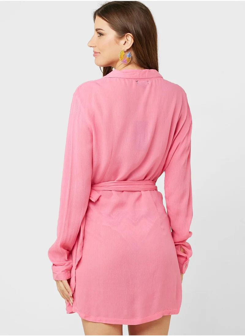 SOUTH BEACH Tie Detail Dress