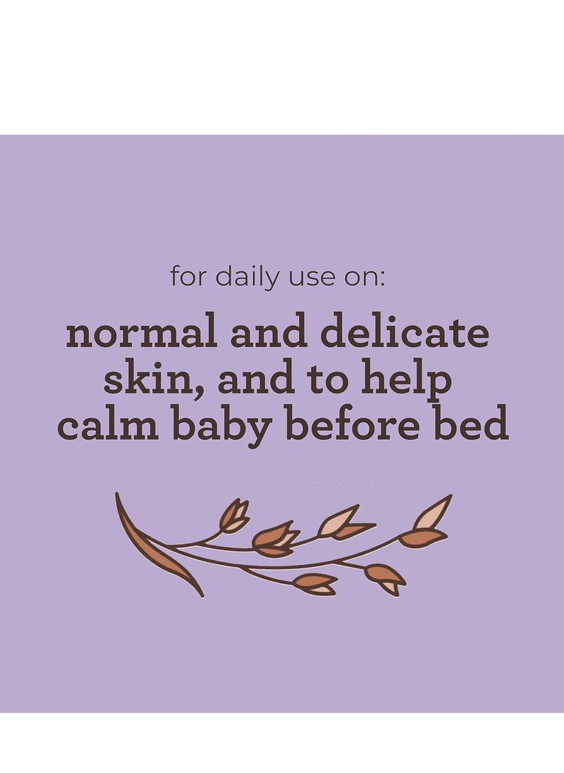 Aveeno Baby Aveeno Baby calming comfort bath & lotion set nighttime baby skin care products with natural oat lavender & vanilla scents paraben phthalate & phenoxyethanol free  - Image 4
