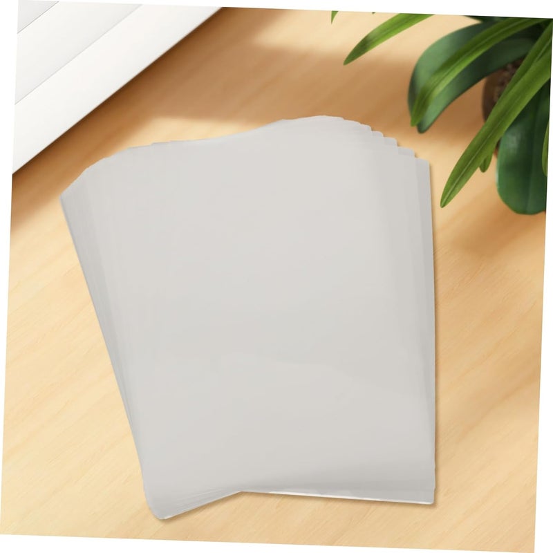 DOITOOL 100pcs Thermal Laminating Film Sheets Plastic Lamination Coating Photo Protective Film for Albums Scratch and Fold Prevention - Image 5