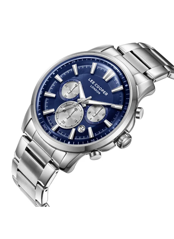 Lee Cooper Lee Cooper LC08068.390 Men's Multi Function Display Watch & Metal Strap Silver