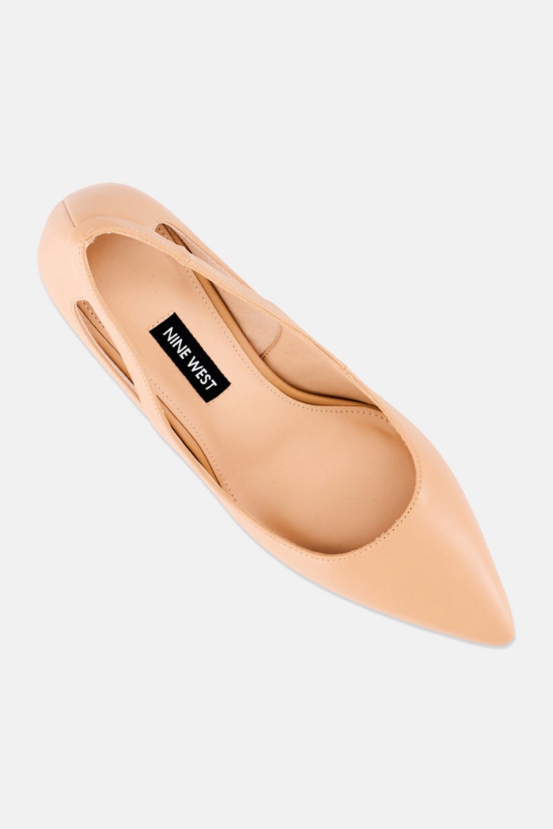 NINE WEST Women Tejo 3Fx Slip On Pumps, Nude - Image 4