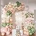 NUTTYBASH Pink and Sage Green Balloon Arch Kit 131 Pcs Dusty Pink Green Balloons Different Size for Wedding Birthday Baby Shower Gender Reveal Decorations - Image 3
