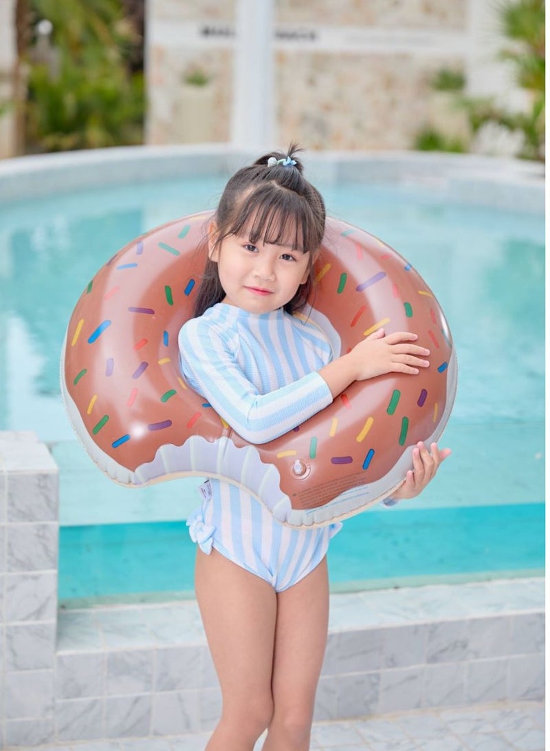 Inflatable Doughnut Shaped Floating Ring Brown - Image 2