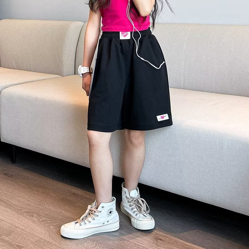 Girls Shorts Summer Thin Style Kidsren Girls Casual Sports Five-Point Pants Outer Wear Summer Style - Image 4